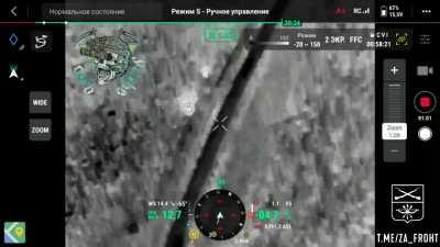 Russian drones drop cogs on Ukrainians positions 