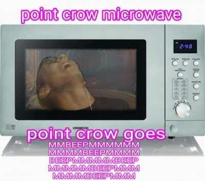 Point crow microwave, but why he there doe?