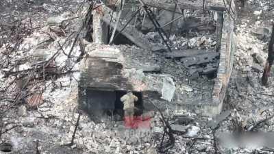 Ukrainian soldiers surrending after failed assault in Avdiivka. Date unknown. 