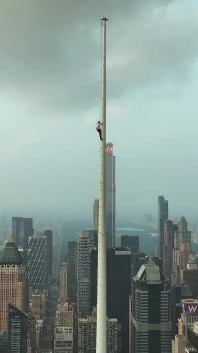 Photographing the NYT building spire