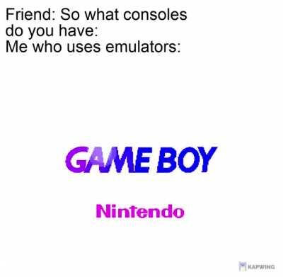 So many emulators to choose from...