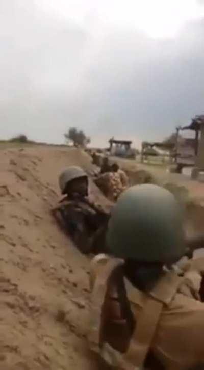 Brave Ukrainian soldiers holding the line at Pervomaiske☝️☝️🇺🇦🇺🇦