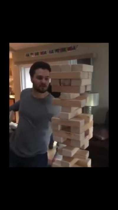 The Most Insane Jenga Move