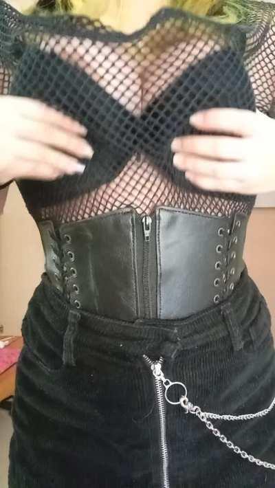 I almost ripped my shirt and corset trying to show you my boobs [drop]