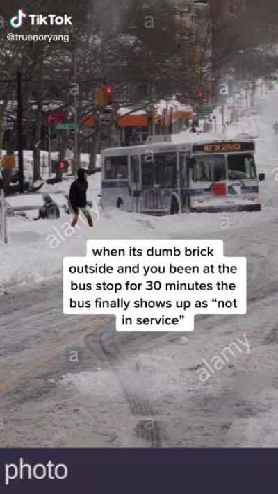 The buses in my city would straight up abandon you if you are 0.01s late