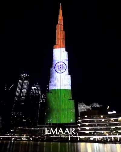 BurjKhalifa commemorates India's Republic Day