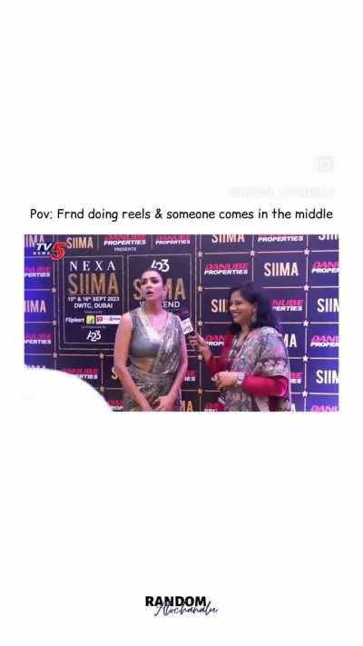 Indian actress hitting someone because they walked infront of the camera (please ignore the stupid joke of a caption)