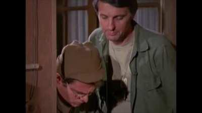 They had an episode of MASH (an American war comedy-drama television series about Korean War) where they were trying to patch up a Turkish soldier who just wanted to go back out to fight the Chinese.