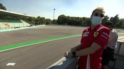 'Didn't hit the apex!' - Sebastian Vettel watches Monza qualifying from trackside