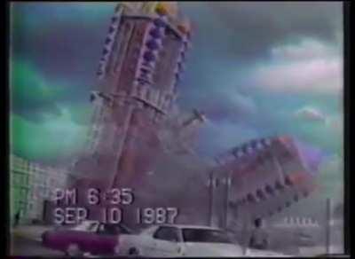 On 10 September 1987 a 150-foot decorative twin towers collapsed in San Antonio (TX)