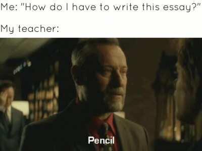 Teacher had none of it