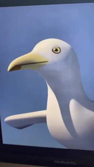 I love all creatures like gophers and deerts, and those things that fly and everything else, but fuck seagulls. I got no time for those cocksuckers