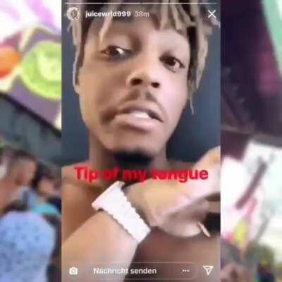 Juice WRLD listening to California World