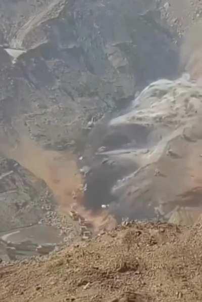 A mine collapse in China.