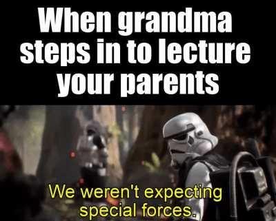 That's the point, grandkid