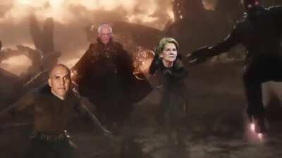 Biden Wins Avengers Endgame style