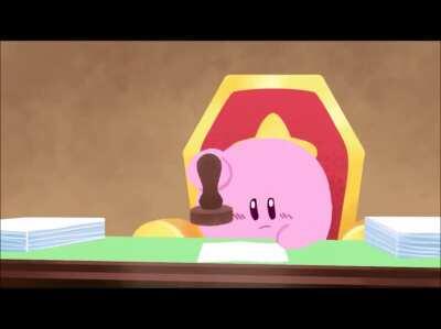 Kirby is confused at approving your meme