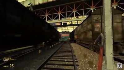 Half-Life 2 Train Sequence gone wrong