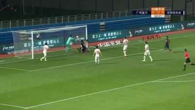 Seba (Guangzhou R&F) misses vs Shenzhen FC (Missed of the year contender?)