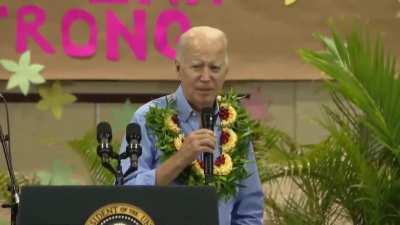 PRESIDENT BIDEN MAKES THE MAUI FIRES ABOUT HIMSELF