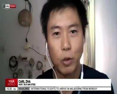 I have a feeling Carl Zha won't be invited back on Sky News anytime soon