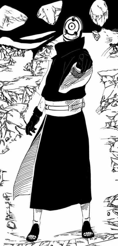 Animation manga-panel Obito Uchiha the White Mask