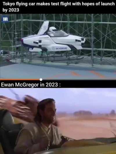 This flying car will make a fine addition to my collection