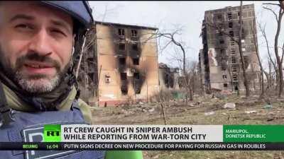 RT reporters under sniper fire in Mariupol