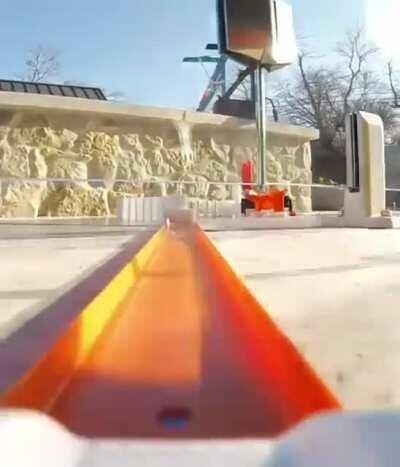 Toy trick shots - Hotwheels hole-in-one