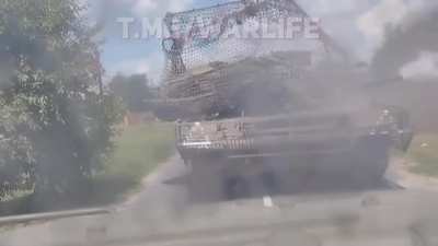 Ukrainian paratroopers clear a village in the Kursk region on the first day of the operation. At 3:34 the Ukrainian tank withstands a Lancet hit