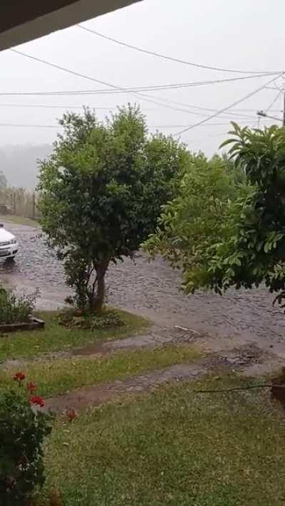 After a long time, finally some rain. South of Brazil