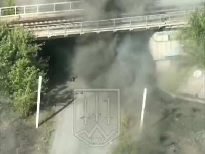 Ukrainian &quot;Kara-Dag&quot; Brigade hits a Russian armored vehicle with infantry in Selydove, Donetsk Oblast. September 2024