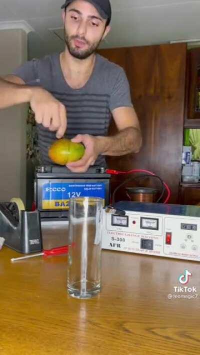 How to make mango juice using science.