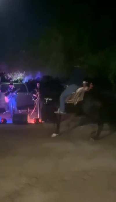 HMFT after I play music for this horse