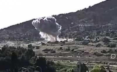 Hezbollah rocket falling in Northern Israel before an alarm sounds off [9/5/2024]