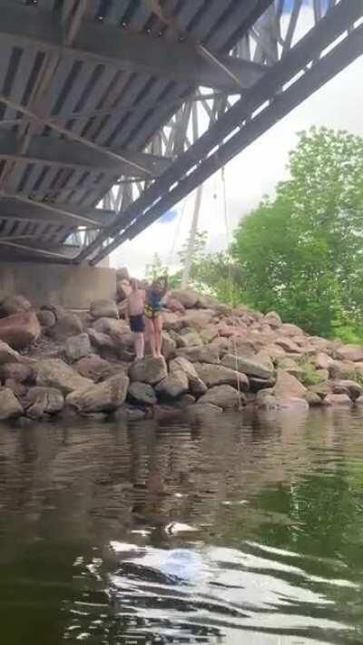 Hanging out under bridges.