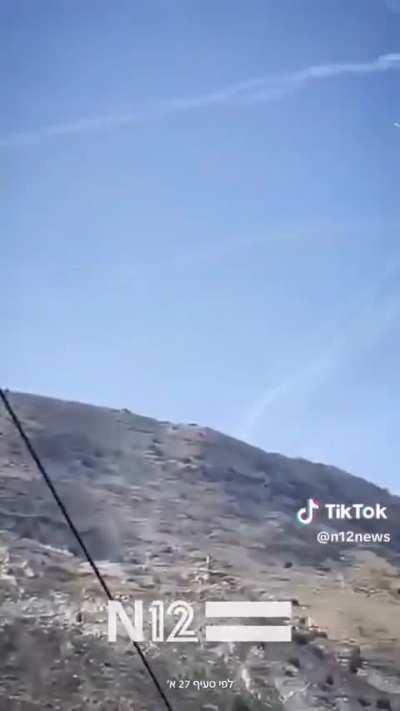 Footage showing the “Iron Dome” missiles malfunction and fall back onto “Israel” after Hezb-Allah fired a massive barrage of rockets onto the north yesterday