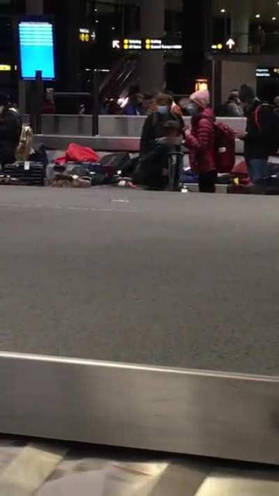 Sea-Tac baggage claim at the moment.