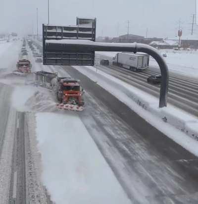 UDOT doing work with the snow plow skills.