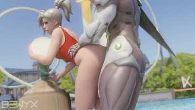 Lifeguard Mercy getting fucked (Bewyx) [Overwatch]