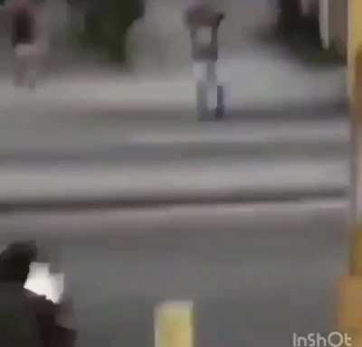 HMFT after I run onto the street