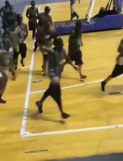 med male students masturbating and running with their pants down during a female volleyball match