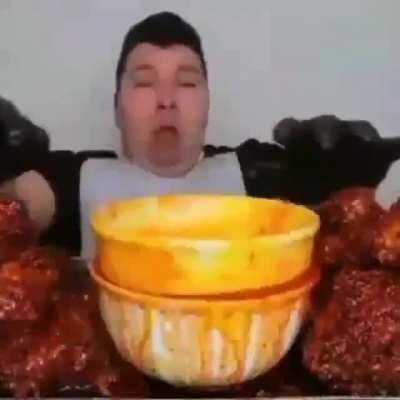 Fat mukbang man