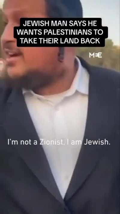 &quot;I am not Zionist, I am Jewish&quot;