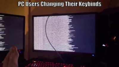 100% Real Footage of me changing my keybinds