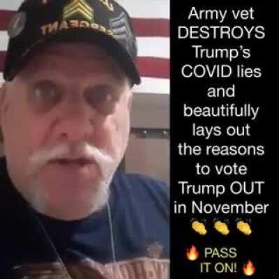 A must watch , Army vet destroys Trump's COVID lie