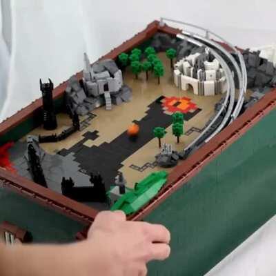 Pinball machine made with lego