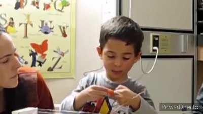 A deaf kid hears for the first time