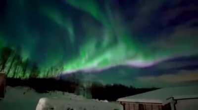 These Northern Lights in Norway