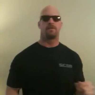 Here's Steve Austin dancing to a popular song